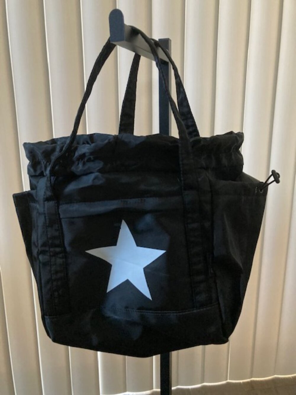 Star Nylon Bag with Double side pockets